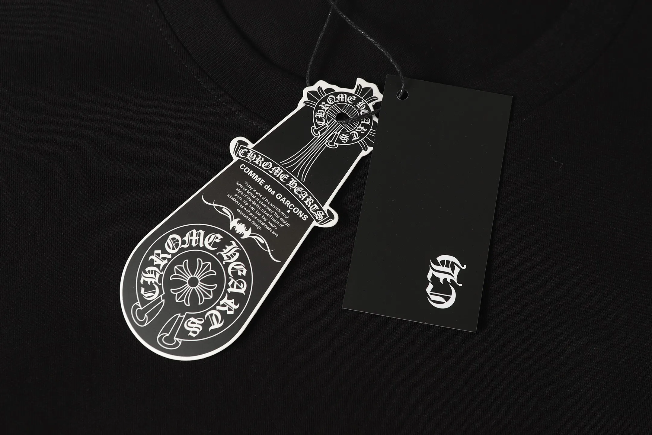 P150 -Chrome Hearts/Chrome Heart Devil's Hand Cross Letter Printed Short Sleeve T-shirt -High weight, high density and high quality. The wool is soft, delicate and skin-friendly. It feels soft and silky. It has excellent warmth and skin-friendly properties.